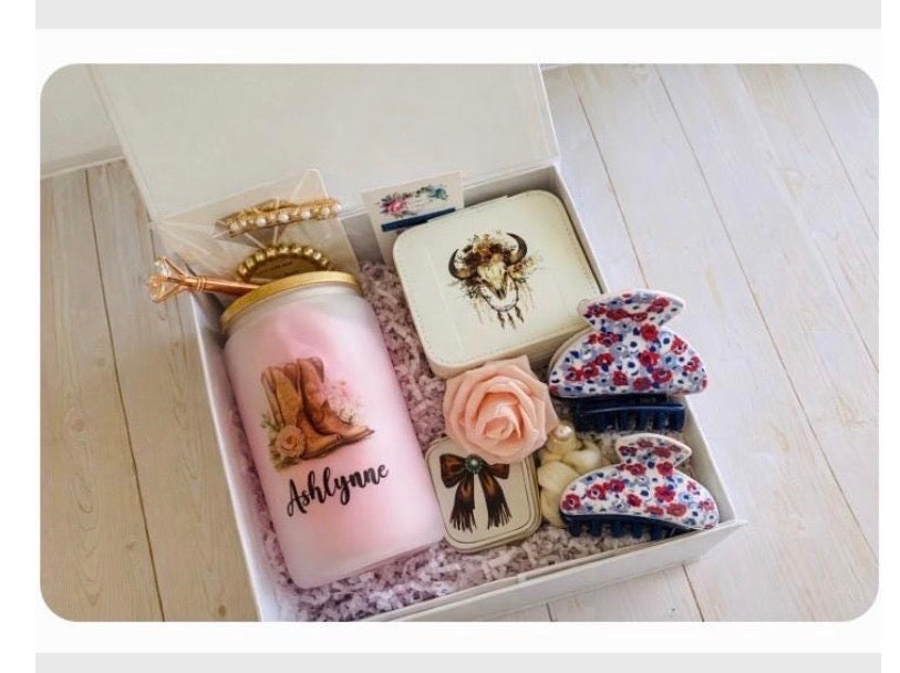 Cowgirl western-chic gift box