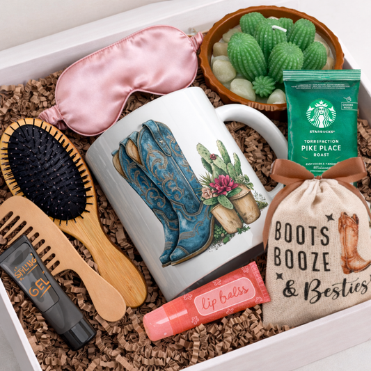 Cowgirl-themed gift box, coffee lovers gift for mothers day