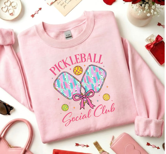 Pink Pickleball Sweatshirt, Warmup Clothes