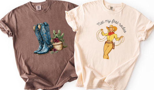 Cowgirl tee shirt, Western graphic tshirt